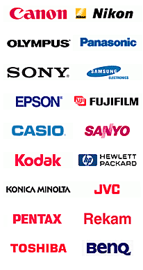 Ремонтируем следующие бренды мировых производителей фотоаппаратов